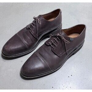 Paraboot Men’s Derby Shoes 8.5 UK (US 9.5) Dark Brown Leather Norwegian French